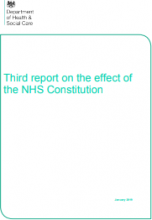 Third report on the effect of the NHS Constitution